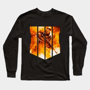 Black Ops 4 - The Soldier In The Smoke Orange Long Sleeve T-Shirt